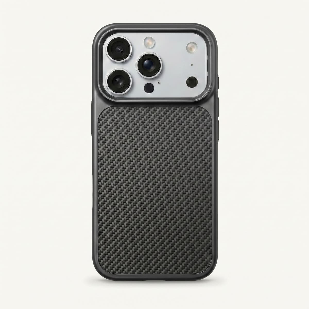 Nakd (carbon) — Slim Carbon-Weave iPhone Case · MagSafe Finish