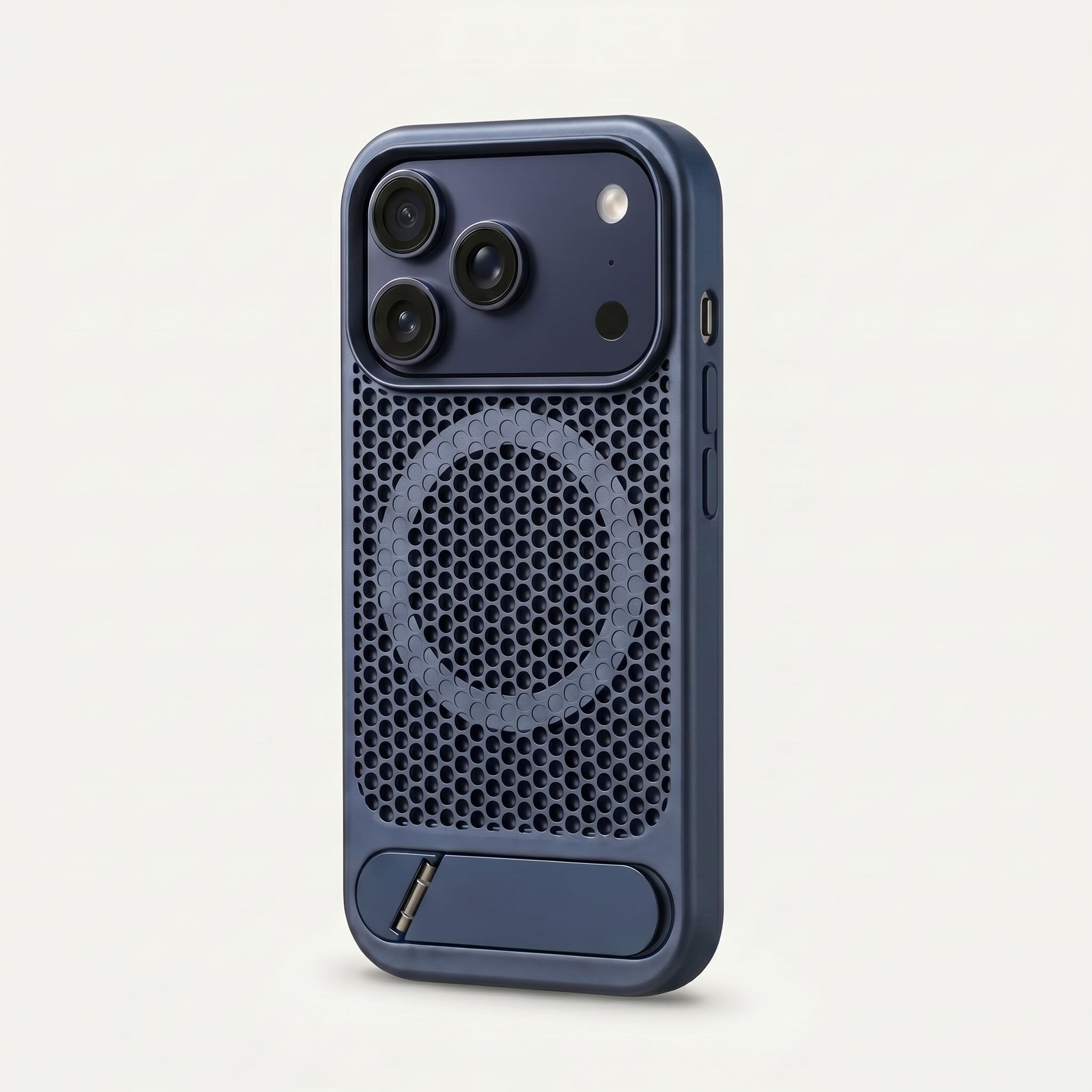 Nakd (mesh) — Breathable Heat-Dissipating iPhone Case · MagSafe + Kickstand