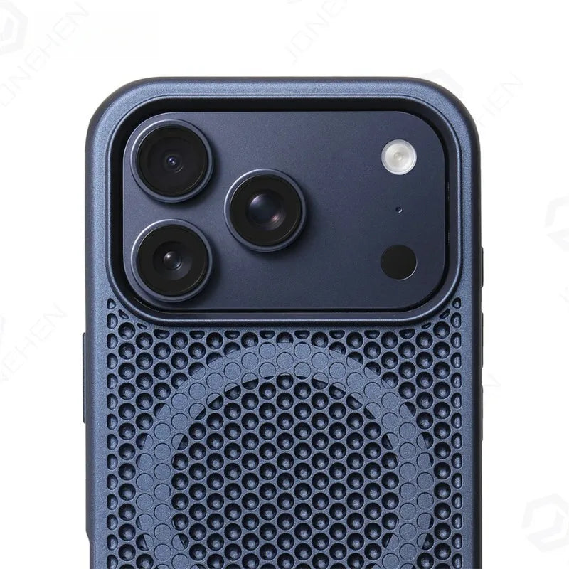 Nakd (mesh) — Breathable Heat-Dissipating iPhone Case · MagSafe + Kickstand
