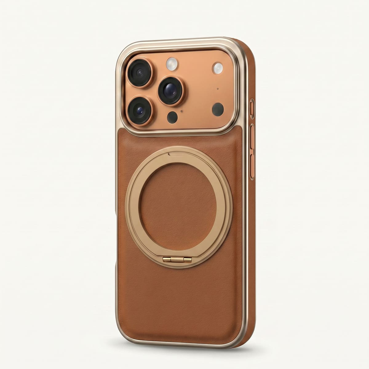 Nakd (luxe) — Premium Leather-Style iPhone Case · MagSafe, Soft-Touch Finish