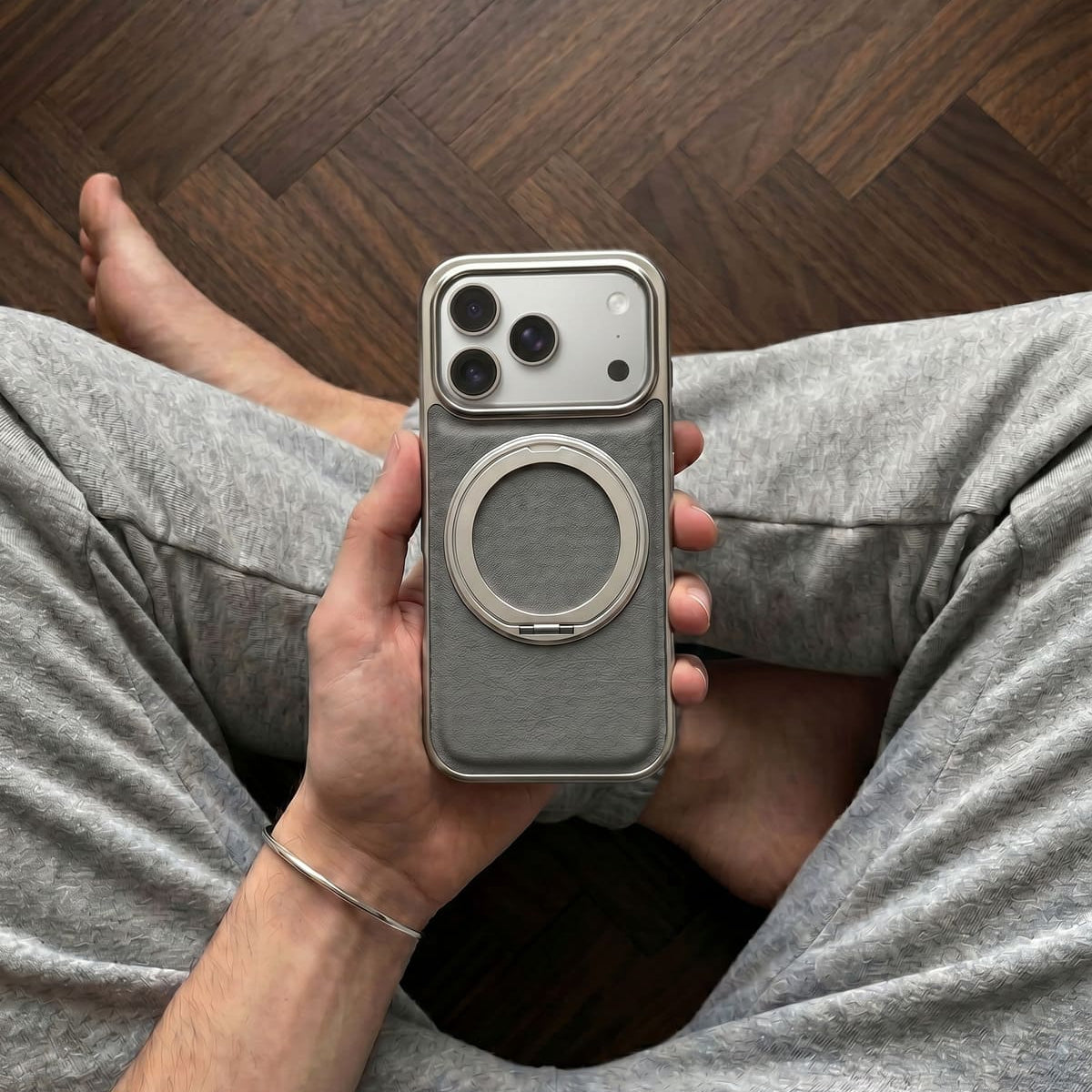 Nakd (luxe) — Premium Leather-Style iPhone Case · MagSafe, Soft-Touch Finish