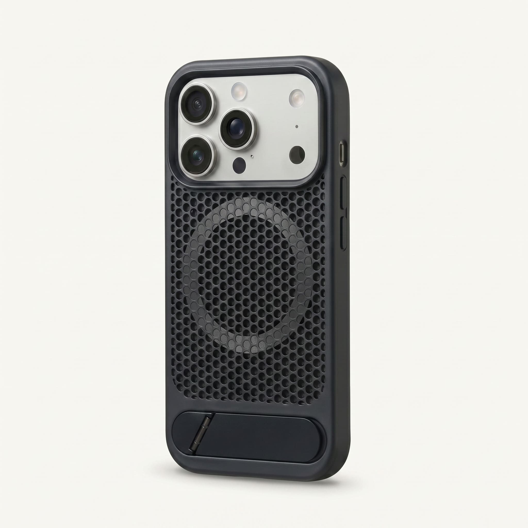 Nakd (mesh) — Breathable Heat-Dissipating iPhone Case · MagSafe + Kickstand