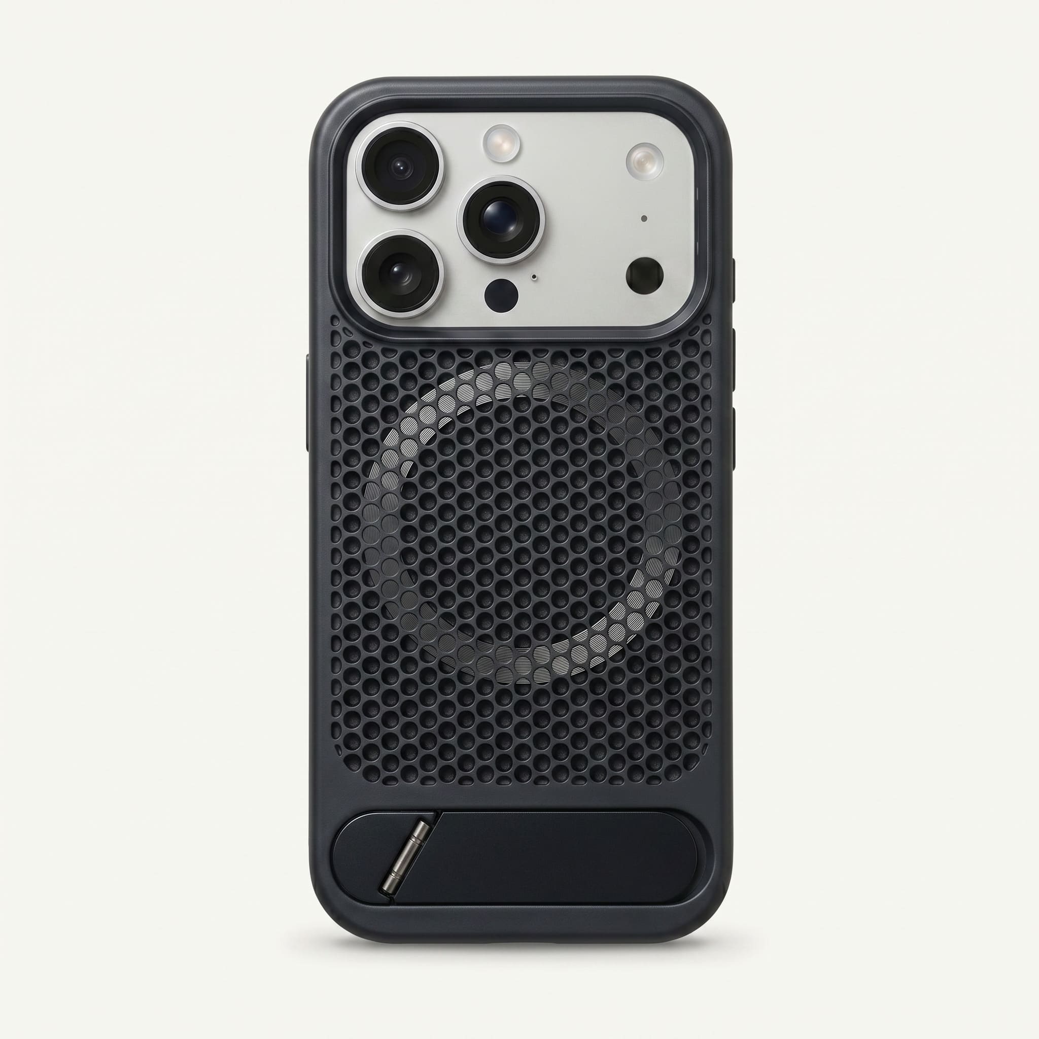 Nakd (mesh) — Breathable Heat-Dissipating iPhone Case · MagSafe + Kickstand