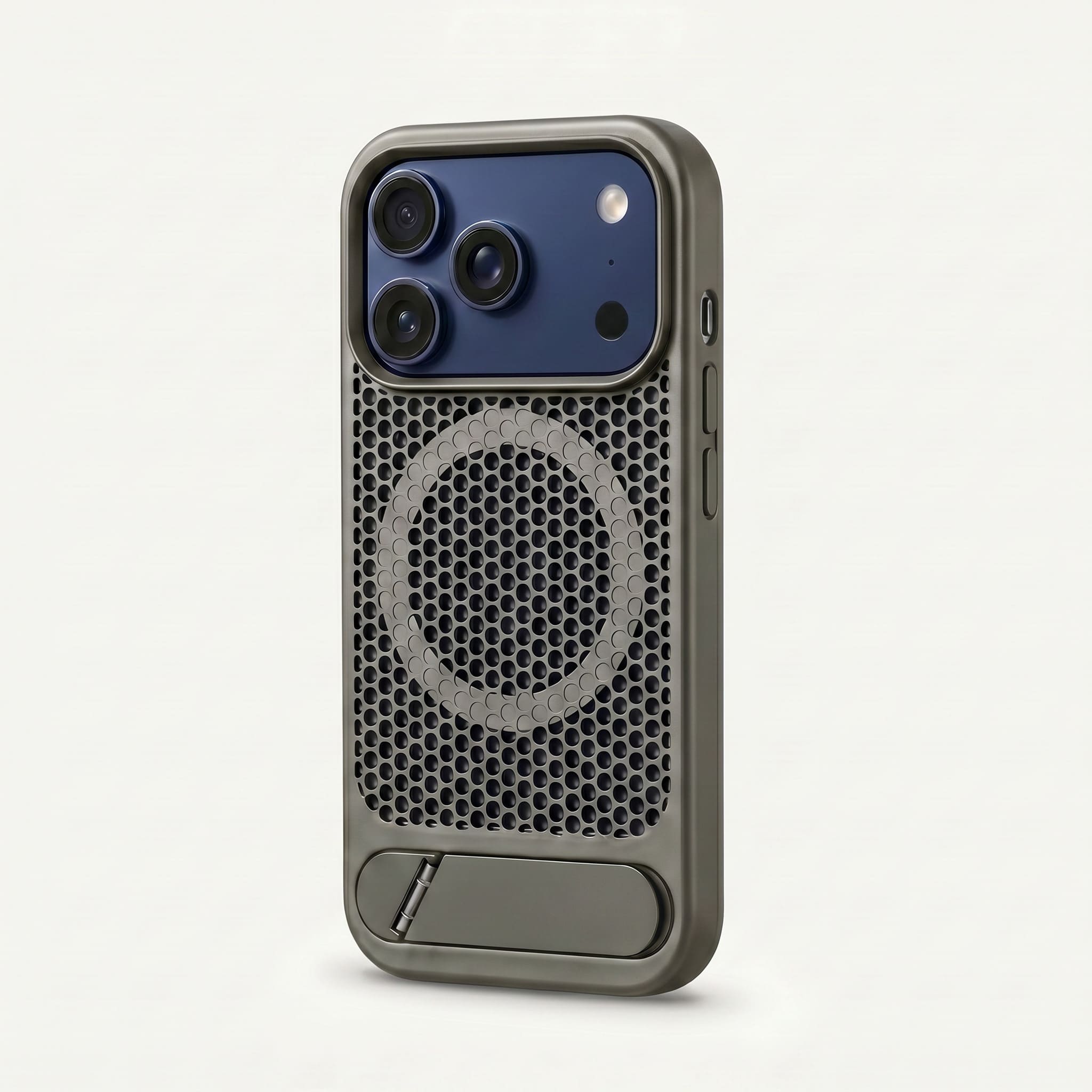 Nakd (mesh) — Breathable Heat-Dissipating iPhone Case · MagSafe + Kickstand