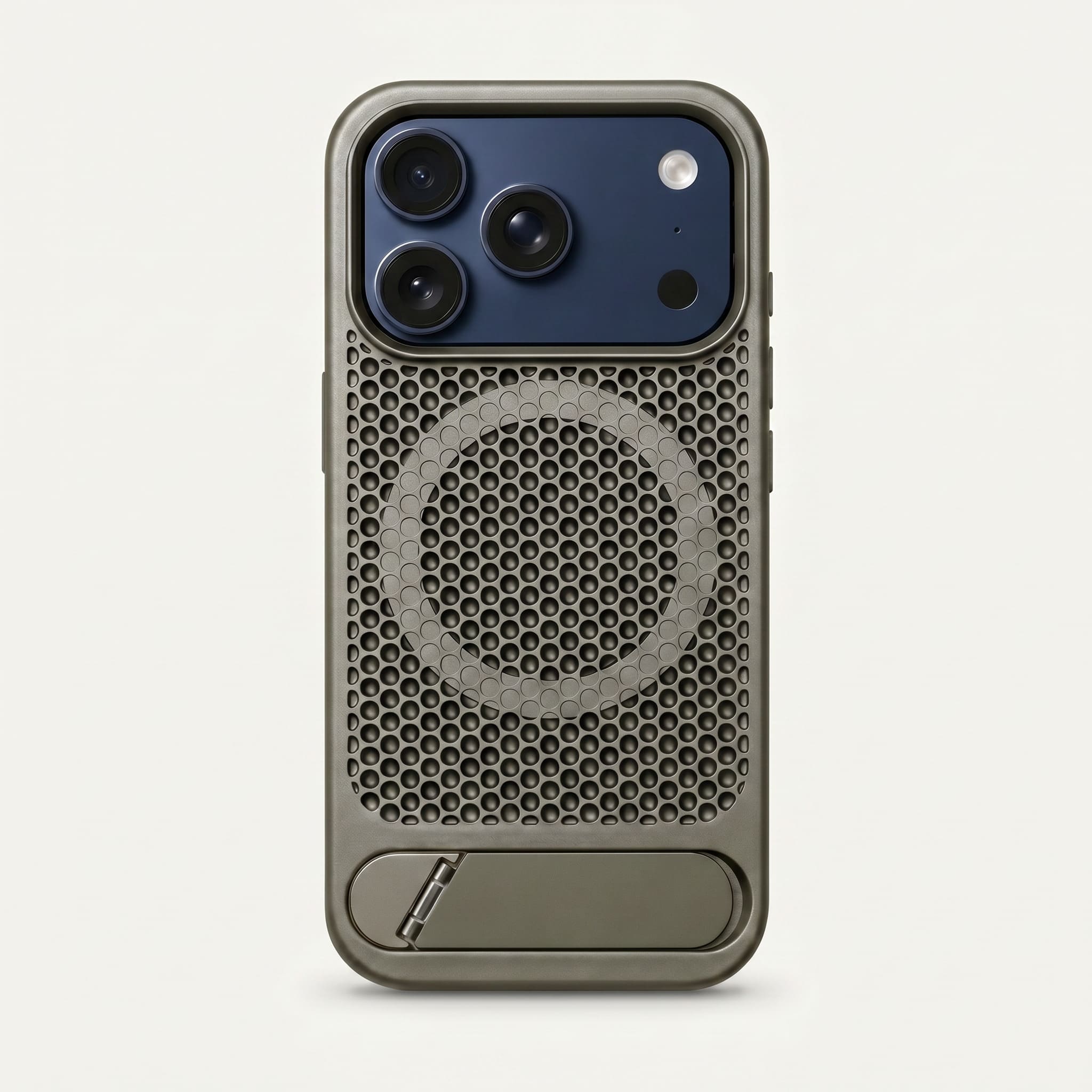 Nakd (mesh) — Breathable Heat-Dissipating iPhone Case · MagSafe + Kickstand