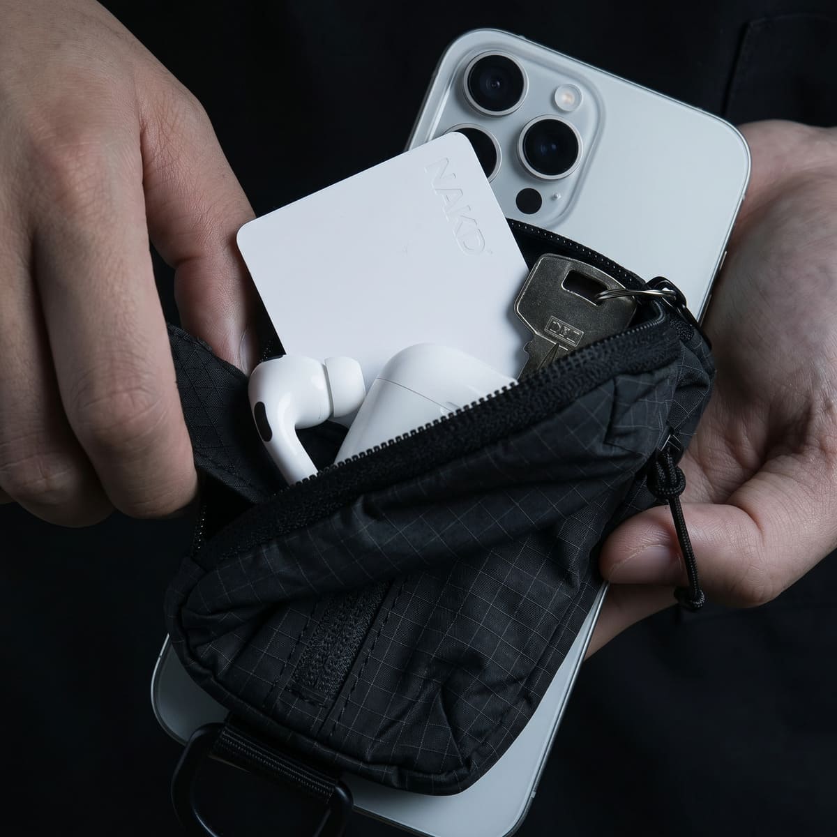 Nakd (pouch) — MagSafe Phone Pouch & Card Wallet · Snap-On Crossbody-Ready